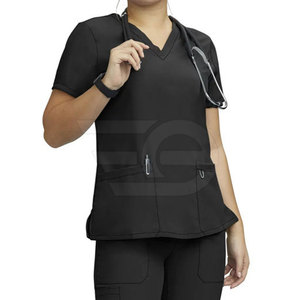 Hospital Nurse Scrubs Medical Uniform <b>Set</b> Comfortable Soft Breathable <b>Doctor</b> Clinic Workwear Top Pants - Product Image 4