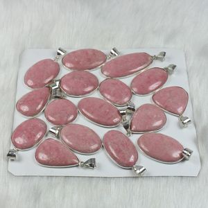 Vente en gros de collier pendentif en jaspe thulite plaqué argent pour femmes chic avec breloques attrayantes pour les filles - Product Image 4