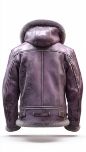เสื้อแจ็คเก็ตหนังขนสัตว์คุณภาพสูงระดับหรู - Product Image 2