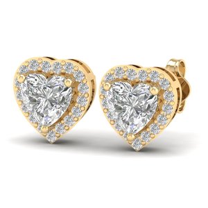 REYES Wholesale Factory Price 14K 18K Solid Gold Moissanite Screw Back <b>Stud</b> <b>Earrings</b> For Women GRA Certified <b>Fine</b> Jewelry - Product Image 3