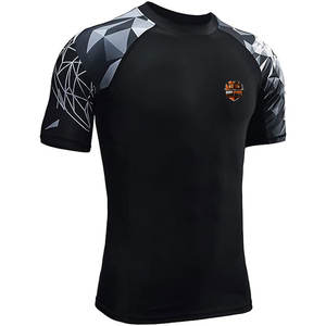 Camiseta ligera de compresión elástica de manga corta para entrenamiento de sparring, correr y ejercicios de fuerza. - Product Image 2