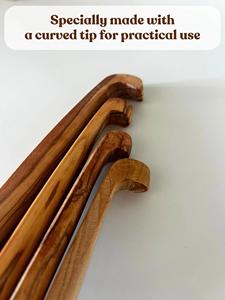 Cuillère à thé en bois de qualité supérieure, écologique, pour café, thé, sucre, outil de cuisine durable pour la cuisson - Product Image 2