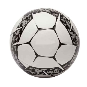 Ballon de football de qualité supérieure, haute rétention d'air, résistant, imprimé sur écran, taille personnalisée, en cuir classique - Product Image 1