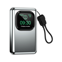 Nouvelle Batterie Externe 2-en-1 2026 la plus Vendue pour Montres Connectées, 10000mAh Type-C, Écran Tactile Couleur 2,01 Pouces, Batterie Externe Portable