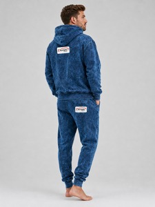 Ensemble de survêtement délavé à l'acide pour homme, style vintage, avec sweat à capuche et pantalon de jogging, en coton de qualité supérieure, pour un look décontracté - Product Image 2