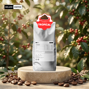 Café au lait tropical premium Milano Excelsa torréfaction foncée, café moulu style vietnamien OEM ODM - Product Image 1