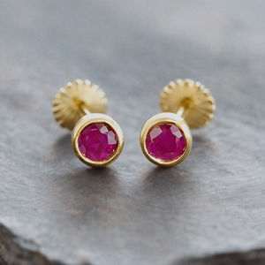 Hermosa piedra preciosa rubí Ear Stud 925 pendiente de plata esterlina al por mayor joyería de plata con piedras preciosas de moda - Product Image 2