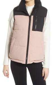 Gilet matelassé léger, imperméable, coupe-vent et écologique pour femme, de haute qualité, pliable, avec fermeture éclair, idéal pour l'hiver, style mode, OEM - Product Image 4