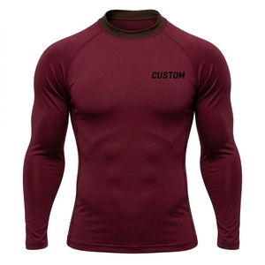 Premium Men s Rash guard for Surf <b>Swim</b> and Beach Sun Protection Comfortable Quick Dry Full Sleeve Spandex/Nylon Sports wear - Product Image 1
