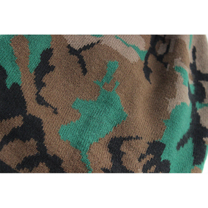 Bonnet camouflage avec pompon, bonnet tricoté chaud pour l'hiver, pour usage extérieur, taille adulte unisexe 56-58CM - Product Image 6