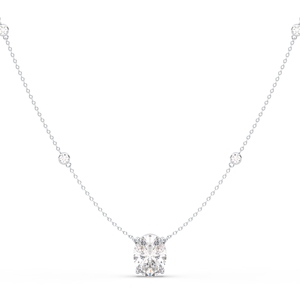 Colliers pour femmes REYES, dernier design, or massif 14 carats, diamants de laboratoire, classiques, vente en gros, cadeau de mariage, bijoux fins pour femmes - Product Image 1