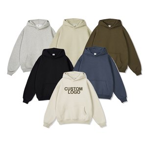 เสื้อฮู้ดดี้โอเวอร์ไซส์สั่งทำพิเศษ หนัก 350 กรัม พิมพ์ลายนูน 3 มิติ ทรงบ็อกซี่ แฟชั่นสตรีทแวร์ผู้ชาย เสื้อฮู้ดดี้หรูหรา ผู้ผลิตเสื้อฮู้ดดี้สตรีทแวร์ - Product Image 1