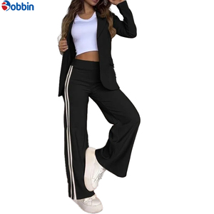 Conjuntos Deportivos para Mujer Más Vendidos, Moda de Invierno, Ropa Urbana para Mujer, Conjunto de 2 Piezas, Color Sólido Informal, Cintura Elástica - Product Image 2