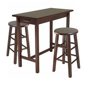 Sally 3-Pc Breakfast Dining Room Table <b>Set</b> Includes 2 <b>Square</b> Leg Stools Model D0100HHCZYA - Product Image 1