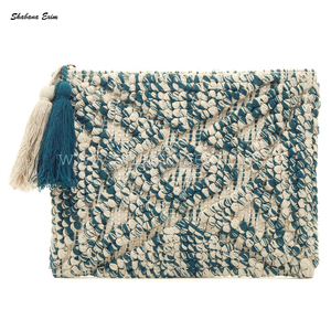 2024 bolso de mano bohemio de moda hecho a mano respetuoso con el medio ambiente cierre de cremallera de diseño original de la India - Product Image 4