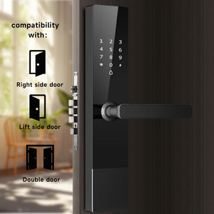 最も安いTT半自動スマートロックBluetooth指紋付きデジタルロックコードカードアプリパスワードロック解除スマートドアロック - Product Image 4