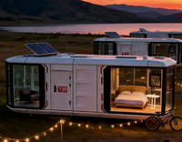 Offre Spéciale : Maison Conteneur Respirante et Insonorisée avec Plafond Ciel Étoilé, Idéale pour Sites Touristiques, Grande, Entièrement Meublée et Personnalisable