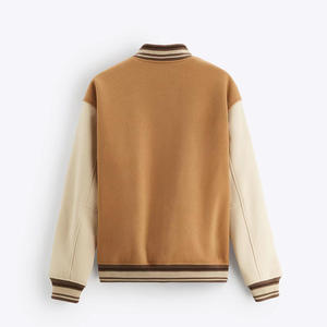 Blouson Teddy Homme Hiver Style Streetwear Classique Design Haut de Gamme Personnalisable avec Logo sur le Devant Patchwork Écologique - Product Image 2