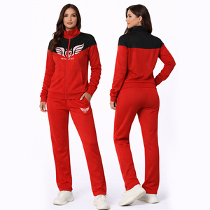 Custom Women Grey Tracksuit Set <b>Zip</b> <b>Up</b> <b>Jacket</b> & Sweatpants Two Piece Sportswear Casual Jogger Set Custom Logo Ladies Activewear - Product Image 2