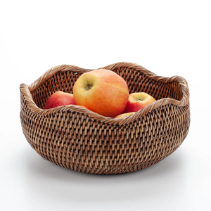 Secure Strong Lightweight Rattan <b>Baskets</b> For Laundry Blanket And Toys Storage Handcrafted Natural Rattan <b>Baskets</b> For Bedroom <b>Lid</b> - Product Image 2