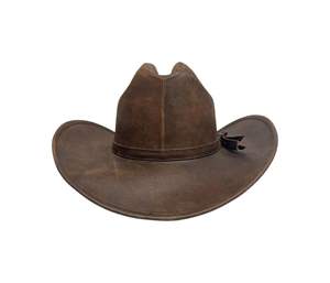 Chapeau de cowboy en feutre de laine de qualité supérieure pour hommes, style Fedora classique à large bord avec bande en cuir - Product Image 2
