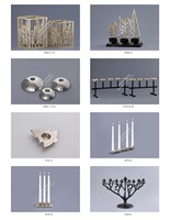 Porte-bougie décoratif en métal pour bougies chauffe-plat, artisanat, coffrets cadeaux de luxe, décorations de table pour Noël, Pâques, mariage, anniversaire