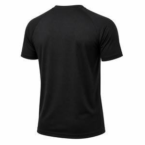 T-shirt personnalisé à manches courtes pour homme, col rond, tricoté uni, séchage rapide, coupe classique, style sportif, 100 % polyester, 180 grammes, personnalisable - Product Image 3