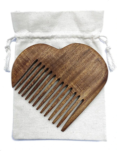 Peigne artisanal traditionnel indien en bois de Sheesham, éco-responsable, léger et réutilisable pour des cheveux brillants - Product Image 4