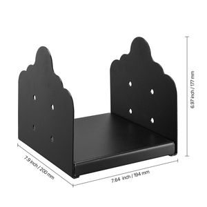 Pali per Pavimentazione in Acciaio al Carbonio 8x8 Resistenti con Dimensione Interna 200x190mm, 2 Staffe per Pali in Legno, Struttura in Acciaio al Carbonio - Product Image 5