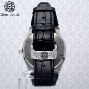 Charm_Jewells Luxury Stainless Steel <b>Watch</b> 42mm Round Dial Sapphire Crystal Quartz Movement Men Fashion Design - Product Image 5