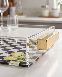 Elevate Your <b>Table</b> Setting Customized Judaica Metal Serving Tray Beautifully Painted UV Printed Portable Dustproof for Every - Product Image 3