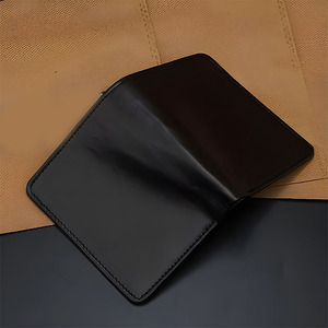 Bifold Design <b>Men</b> Black Smooth <b>Leather</b> <b>Wallet</b> Inner Zipper Coin Pocket Multiple Credit <b>Card</b> Holder Slim Cash Organizer Purse - Product Image 1