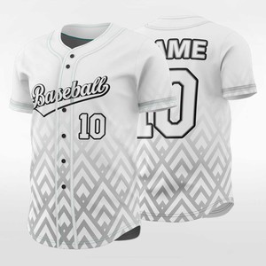 Camiseta de Béisbol Sublimada Personalizada, Transpirable, Resistente a la Decoloración, Impresión Digital, Uniforme con Botones Completos para Clubes de Béisbol - Product Image 1