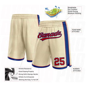 Shorts de basketball personnalisés rouge royal authentique pour hommes, femmes et jeunes – Performance supérieure, respirants et anti-humidité - Product Image 5