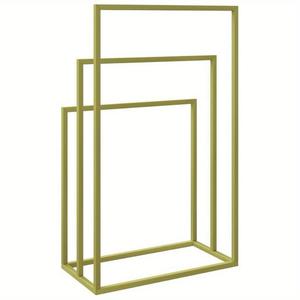 Floor Display Retro Style Brass Towel Holder Rack Easy Portable High Quality Antique Towel Stand for Modern Home decoration - Product Image 5