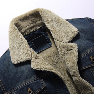 Blouson Bomber en Jean Délavé Vintage pour Homme, Veste Décontractée Tendance, Blouson de Baseball en Jean Personnalisé pour Homme, Veste Streetwear Zippée - Product Image 3