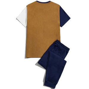 Conjunto de dos piezas para hombre, ropa deportiva, camiseta y pantalones cortos, ropa de marca, conjuntos de verano para hombre, ligeros y transpirables - Product Image 4