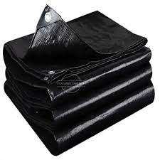 Customizable Heavy-Weight PE <b>Tarpaulin</b> <b>Waterproof</b> Polyethylene Black Color Outdoor Truck Cover and <b>Tarpaulin</b> Sheets - Product Image 6
