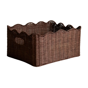 Panier de rangement en rotin festonné, vente en gros directe usine Vietnam, plateau de service écologique pour décoration de table, organisateur en rotin de qualité supérieure - Product Image 3