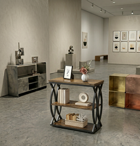 <b>Narrow</b> Entryway Hallway <b>Console</b> <b>Table</b> Industrial 3 Tier Rustic Wood Side Sofa <b>Table</b> Metal Frame Accent Display Storage Shelf - Product Image 4