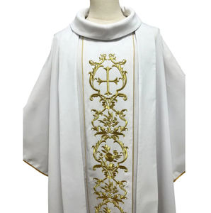 Casullas de Iglesia para Coros, Casullas de Sacerdote Hechas a Medida con Tela de Seda de Alta Calidad, Túnica, Capa, Casulla de Obispo, Casulla Doctoral para el Clérigo - Product Image 5