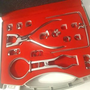 Professional Stainless Steel Dental Rubber Dam Instrument Kit with Rubber Dam <b>Frame</b> Punch <b>Clamp</b> Forceps Assorted <b>Clamps</b> - Product Image 6