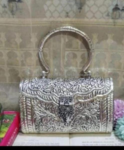 Sac à main en métal avec mosaïque pour femmes et mariage en provenance d'Inde - Product Image 5