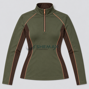 Camisetas ligeras para montar a caballo diseñadas para libertad de movimiento, control de la humedad y una cómoda capa base para usar bajo la ropa de equitación. - Product Image 4