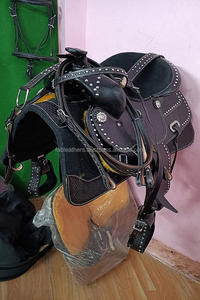 Herramientas manuales de cuero Real Western Pleasure Trail Riding Horse Saddle Antique Western Barrel Racing Saddle con personalización - Product Image 4