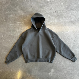 Sweat-shirt homme personnalisé en gros, lourd et uni, pour les marques de vêtements pour enfants américaines, avec tissu en molleton français personnalisé. - Product Image 4