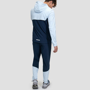 Ensemble de survêtement coupe-vent léger pour homme, hiver, à capuche, manches longues, décontracté, imperméable, respirant, 100% nylon, tailles personnalisables - Product Image 2