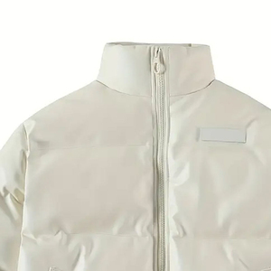 Wholesale Custom Unisex Heavyweight Winter Puffer <b>Jacket</b> Windproof Quilted <b>Jacket</b> with Zipper Pockets Insulated Winter Outerwear - Product Image 3