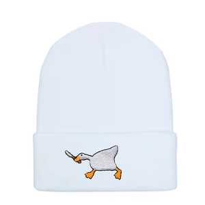 VYRRA INTERNATIONAL <b>Purple</b> Knitted Beanie <b>Hat</b> Unisex Adult Winter Cap Solid Color Casual Style 56-58CM Acrylic Material Cuffed - Product Image 3