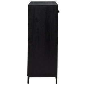 Étagère à chaussures en bois de pin noir massif 29,5 x 15,7 x 43,3 pouces, solution de rangement durable et élégante - Product Image 5